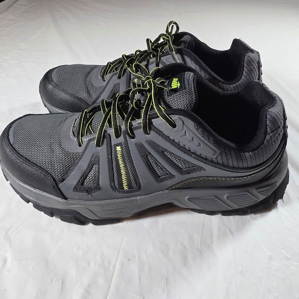 Avia Memory Foam Men's  Sneakers 11 Gray Mesh Low Top Athletic Sneakers Trail